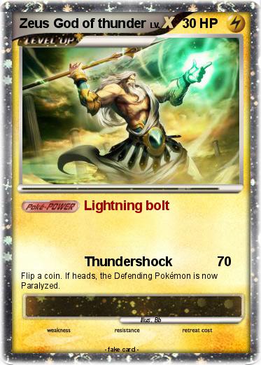 Pokemon Zeus God of thunder