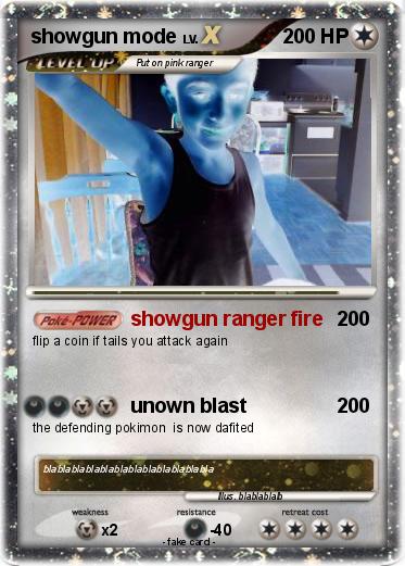 Pokemon showgun mode