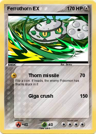 Pokemon Ferrothorn EX