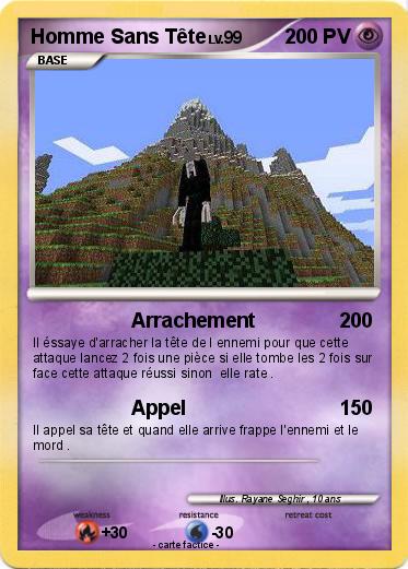 Pokemon Homme Sans Tête