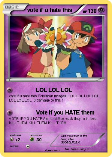 Pokemon vote if u hate this