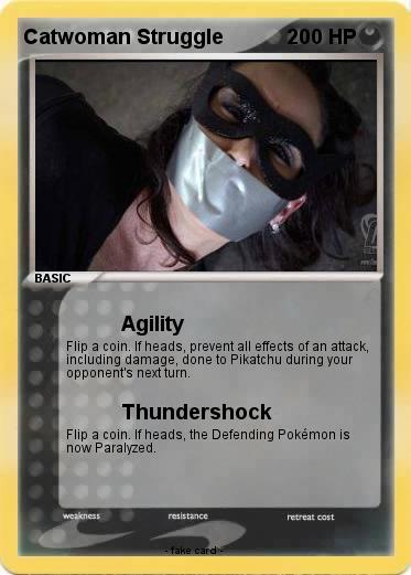 Pokemon Catwoman Struggle