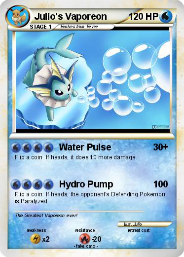 Pokemon Julio's Vaporeon