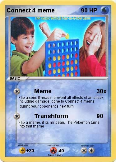 Pokemon Connect 4 meme