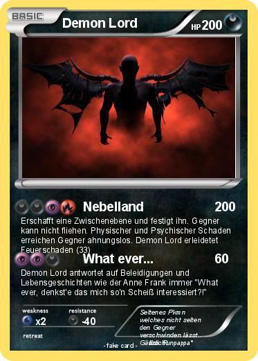Pokemon Demon Lord