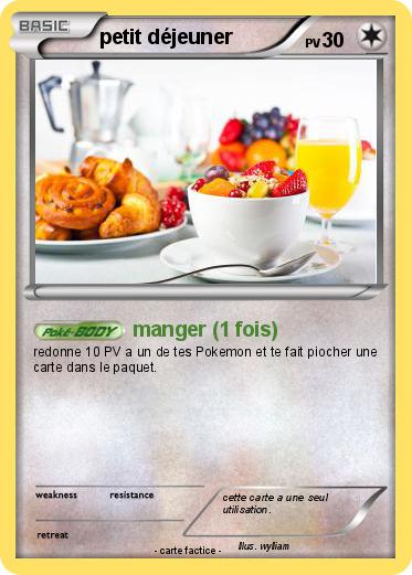 Pokemon petit déjeuner