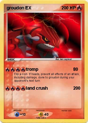 Pokemon groudon EX