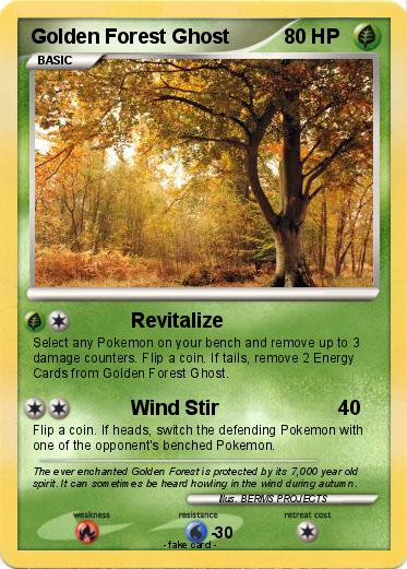 Pokemon Golden Forest Ghost