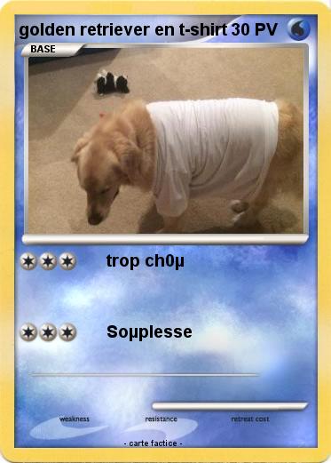 Pokemon golden retriever en t-shirt