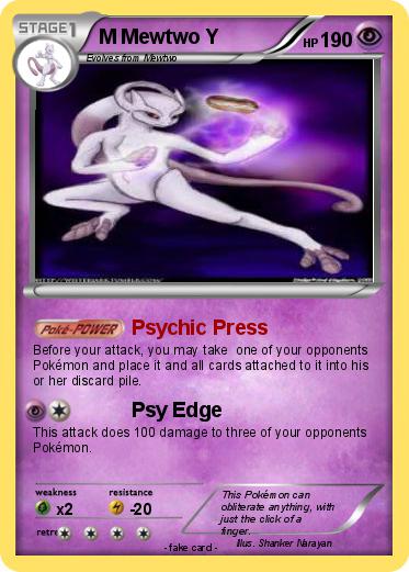 Pokemon M Mewtwo Y