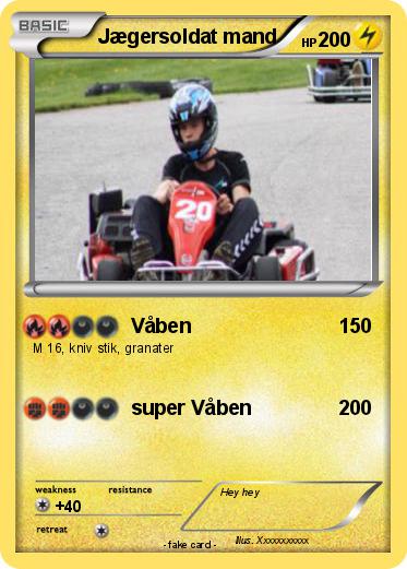 Pokemon Jægersoldat mand