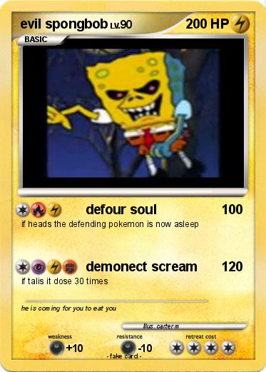 Pokemon evil spongbob