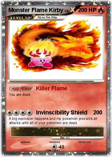 Pokemon Monster Flame Kirby