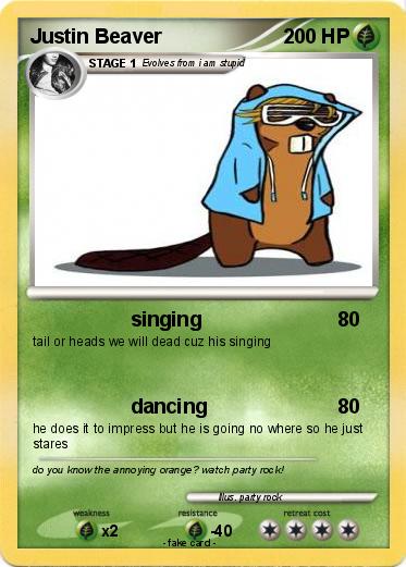 Pokemon Justin Beaver