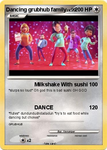 Pokemon Dancing grubhub family