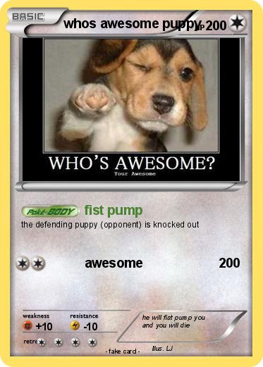 Pokemon whos awesome puppy