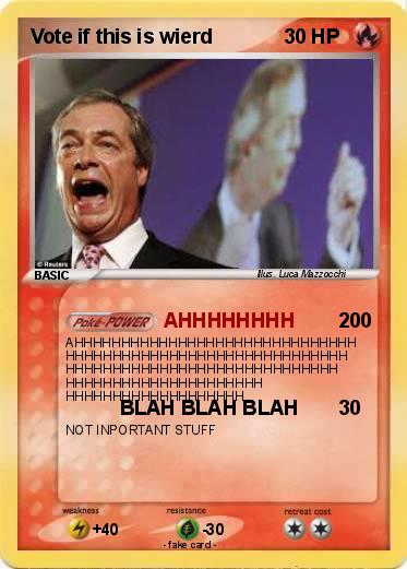 Pokemon Vote if this is wierd