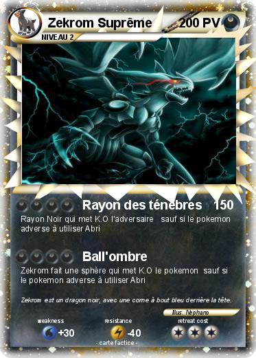 Pokemon Zekrom Suprême