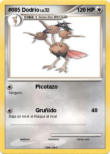 Pokemon #085 Dodrio