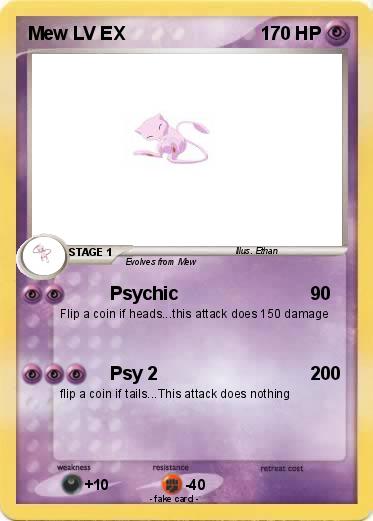 Pokemon Mew LV EX