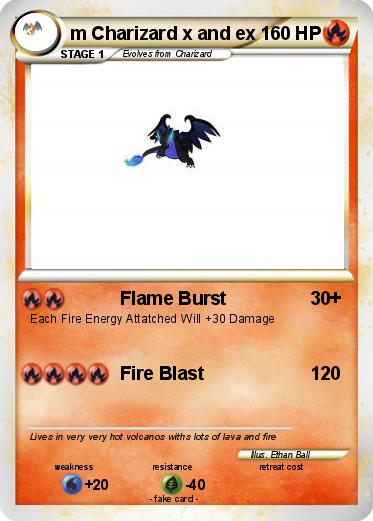 Pokemon m Charizard x and ex