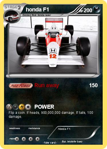 Pokemon honda F1