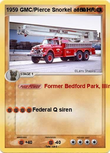 Pokemon 1959 GMC/Pierce Snorkel aerial truck