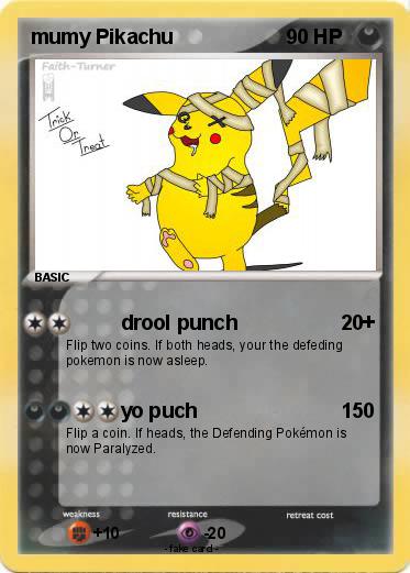 Pokemon mumy Pikachu