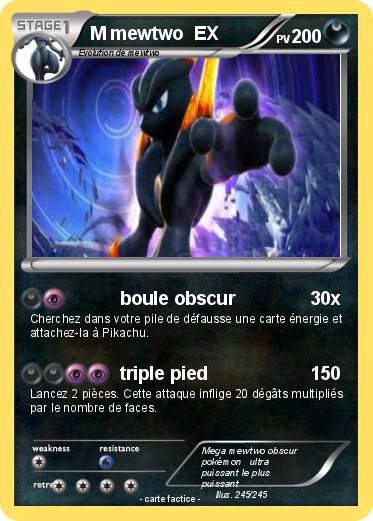 Pokemon M mewtwo  EX