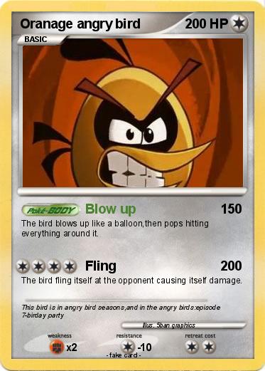 Pokemon Oranage angry bird