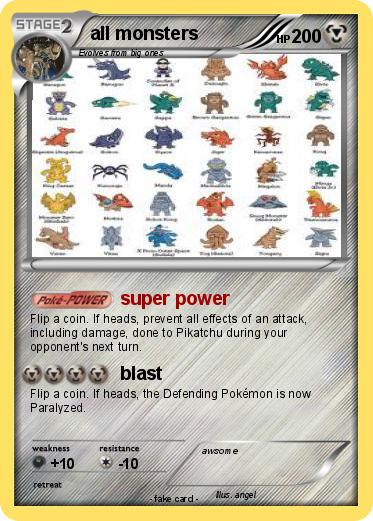 Pokemon all monsters