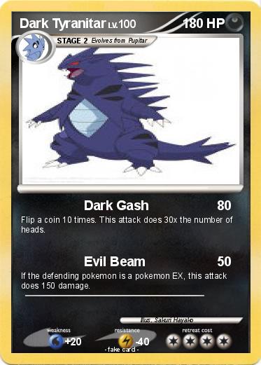 Pokemon Dark Tyranitar