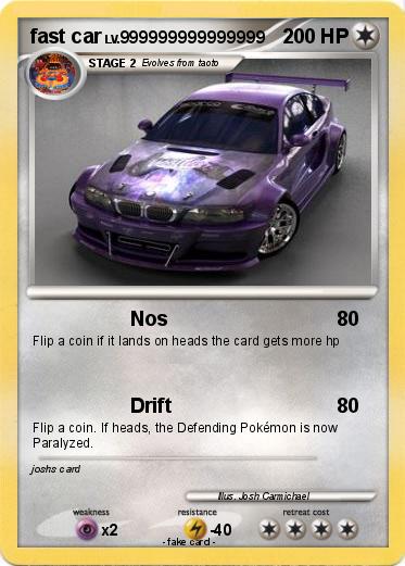 Pokemon fast car