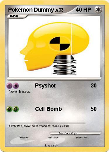 Pokemon Pokemon Dummy