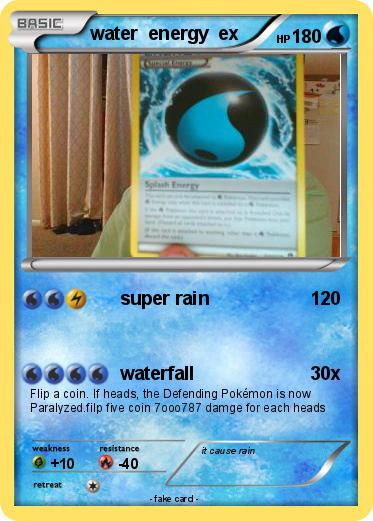 Pokemon water  energy  ex