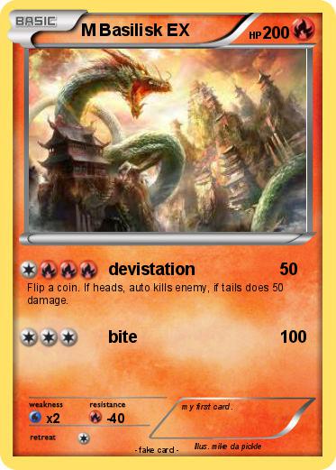 Pokemon M Basilisk EX