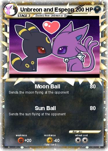 Pokemon Unbreon and Espeon