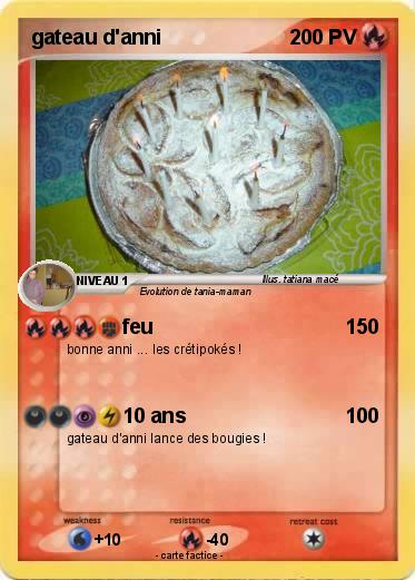 Pokemon gateau d'anni