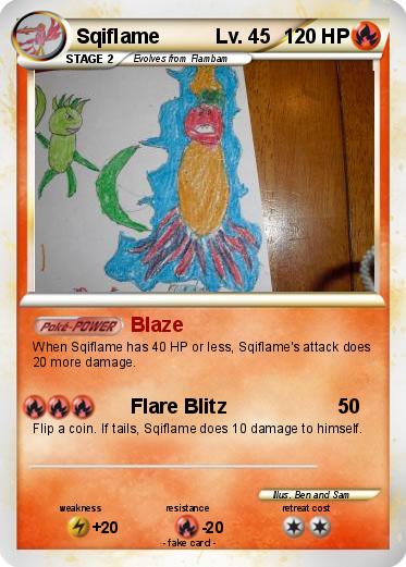 Pokemon Sqiflame          Lv. 45