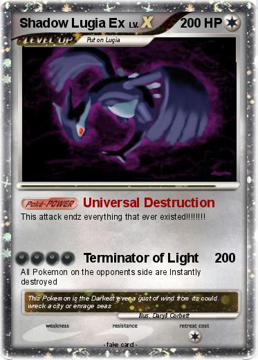 Pokemon Shadow Lugia Ex