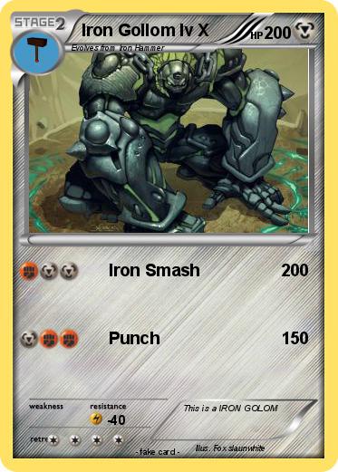 Pokemon Iron Gollom lv X