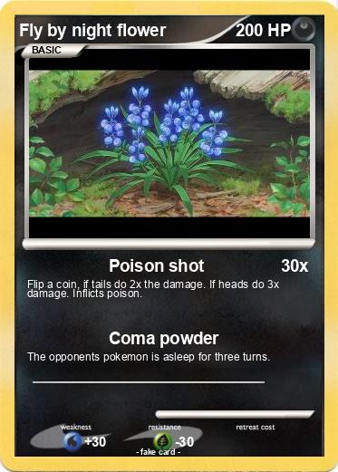 Pokemon Fly by night flower