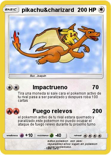 Pokemon pikachu&charizard