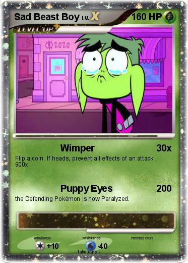 Pokemon Sad Beast Boy