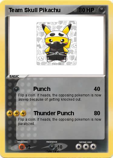 Pokemon Team Skull Pikachu