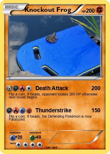 Pokemon Knockout Frog