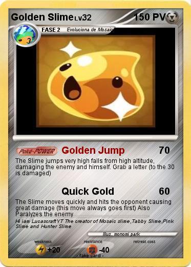 Pokemon Golden Slime