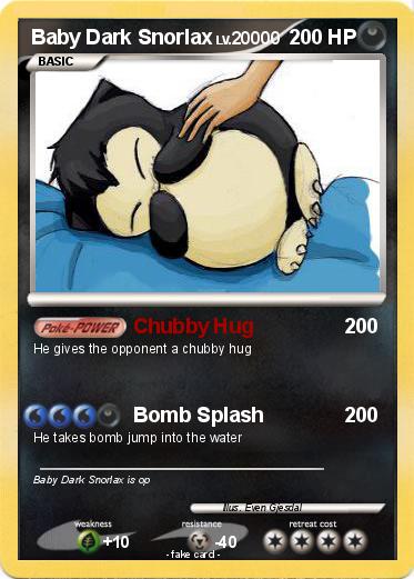 Pokemon Baby Dark Snorlax