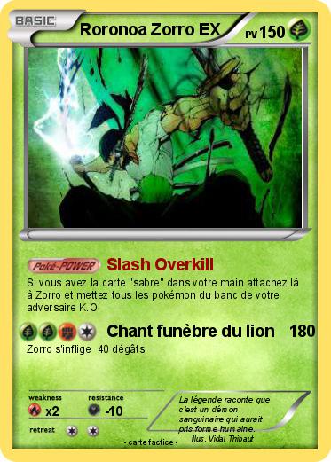 Pokemon Roronoa Zorro EX