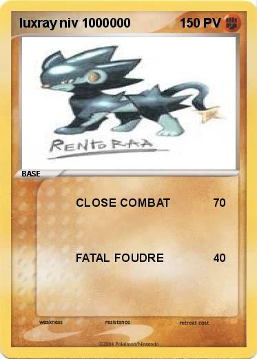 Pokemon luxray niv 1000000
